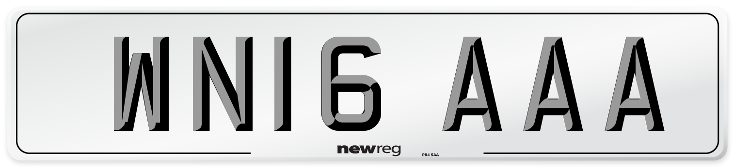 WN16 AAA Number Plate from New Reg